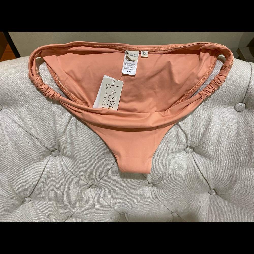 L Space Sundrop Bikini Bottom Tropical Peach